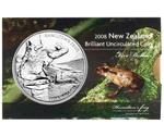 New Zealand 5 Dollars Hamilton Frog 2008