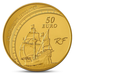 FRANCE 50 EURO GRANDS EXPLORATEURS JACQUES CARTIER GOLD 2011