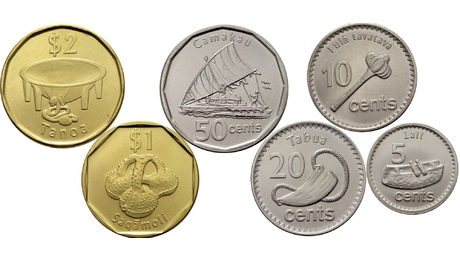 Fiji 6 Coin Set 5 Cent - 2 Dollars 2012 UNC