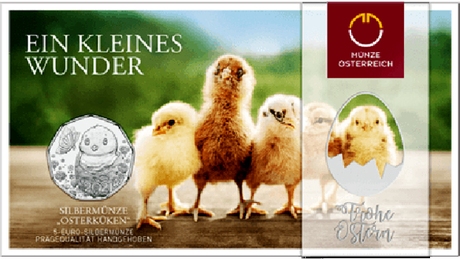 Austria 5 Euro Silver Happy Easter Little Miracle 2021