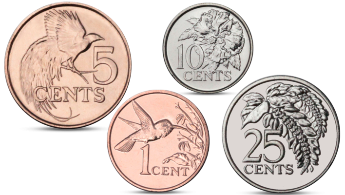 Trinidad /& Tobago Cent Coin Pendentif Trinidadiens Hummingbird port d/'Espagne 000525