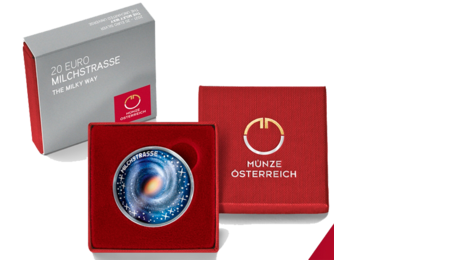 Austria 20 Euro Space Cosmos Milkyway 2021