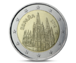 Spain 2 Euro Burgos Cathedral 2012 UNC