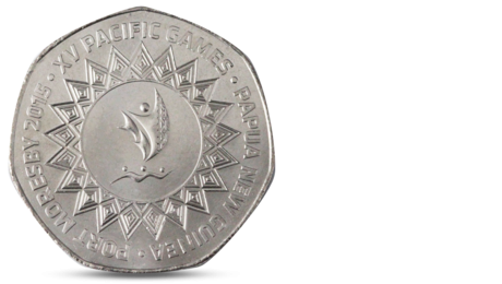 PAPUA NEW GUINEA 50 TOEA XV PACIFIC GAMES 2015 UNC