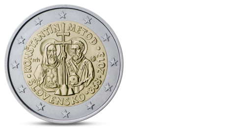 2 Euro Constantine and Methodius Slovakia 2013