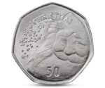 Gibraltar 50 Pence XMAS Santa Claus 2015 UNC