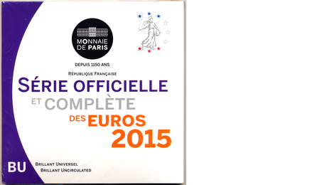 France Official Euro Set 2015 in Folder