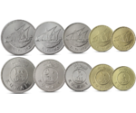 Kuwait 5 Coins Set 5 Fils - 100 Fils UNC