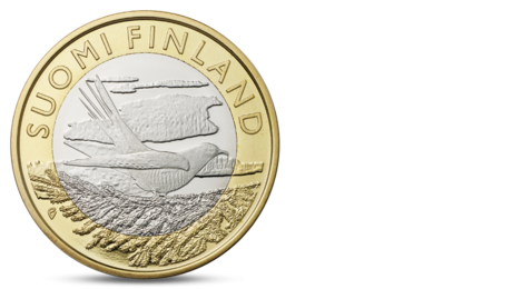 Finland 5 Euro Animals of the Provinces - Karelia Cuckoo 2014