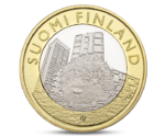 Finland 5 Euro Animals of the Provinces - Uusimaa Hedgehog 2015