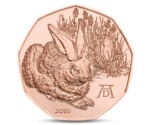 Austria 5 Euro Dürer's Young Hare 2016