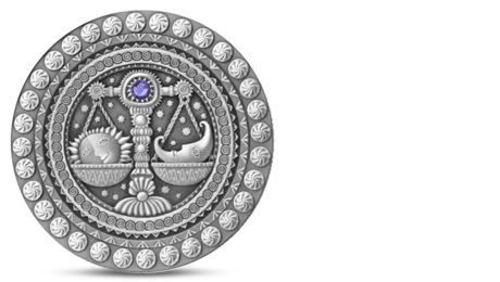 Belarus Zodiac Libra 20 Ruble Silver 2009
