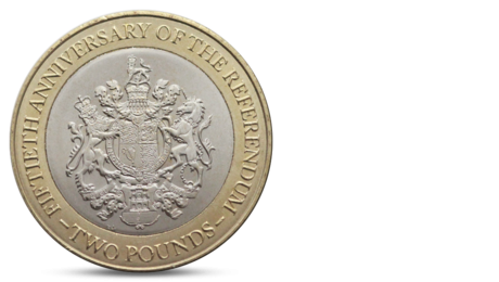 Gibraltar 2 pounds Referendum Queen Elizabeth II 2017