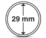 Round Coin Capsules Diameter 29 mm Pack of 10 Pcs