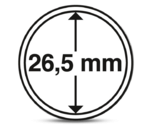 Round Coin Capsules Diameter 26.5 mm Pack of 10 Pcs