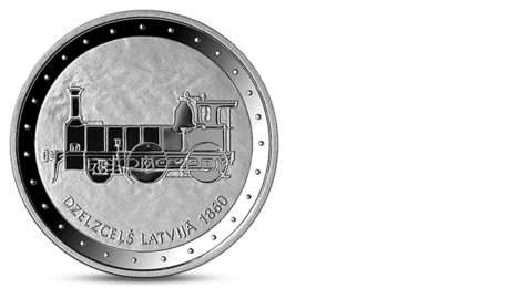 Latvia 1 Lats Railway in Latvia 2011 PROOF