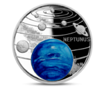 Niue 1 Dollar Solar System  -  NEPTUNE Silver 2021
