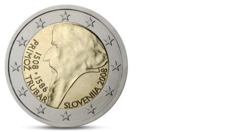 2 Euro Primoz Trubar Slovenia 2008