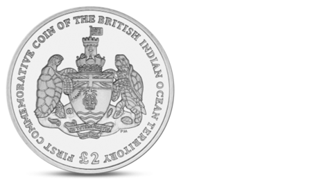 BIOT 2 Pound First Commemorative Coin 2009