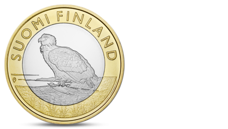 Finland 5 Euro Animals of the Provinces - Aland Eagle 2014