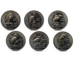Burundi 6 Coins Set "Birds" 2014 UNC
