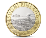 Finland 5 Euro Animals of the Provinces - Savonia Bird 2014