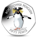 FAL 50 Pence Northern Rockhopper Penguin  2017