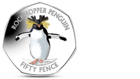 FAL 50 Pence Northern Rockhopper Penguin  2017