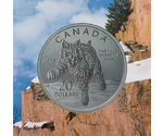 CANADA 20 DOLLARS SILVER BOBCAT LYNX 2014