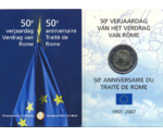 Belgium 2 Euro Treaty of Rome in Blister 2007