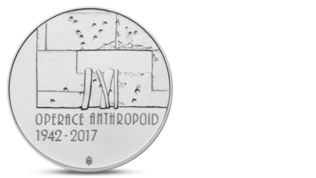 Czech 200 CZK Operation Anthropoid Silver 2017