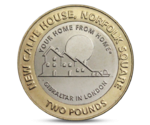 Gibraltar 2 Pounds Calpe House Queen Elizabeth II 2018