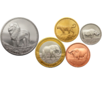 Somalia 5 Coins Set Lion Elephant Rhino 2013 UNC