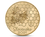 Slovakia 5 Euro Honey Bee Fauna and Flora 2021