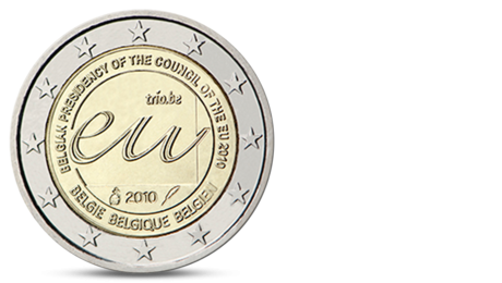 Belgium 2 Euro Belgian Presidency of the EU 2010 UNC