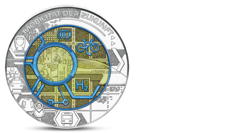 Austria 25 Euro Smart Mobility Silver / Niobium 2021