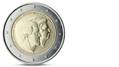 Netherlands 2 Euro Double Portrait Beatrix/Willem 2014 UNC