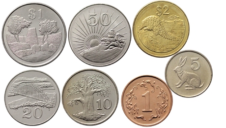 Zimbabwe 7 Coins Set 1 5 10 20 50 Cents 1 2 Dollar 1997 2002 UNC