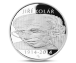 Czech 500 CZK Jiri Kolar Silver 2014 PROOF