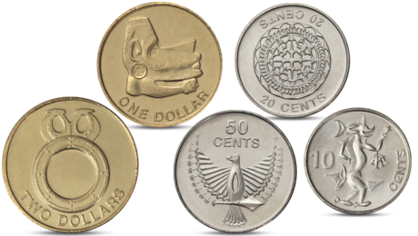 Solomon Islands 5 Coins Set Animals 2012 UNC