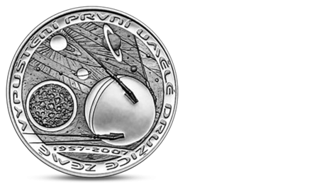 Czech 200 CZK Sputnik First Earth Satellite Silver 2007 Proof