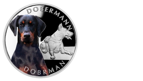 Niue 1 NZD Dog Breeds - Doberman 2023 PROOF