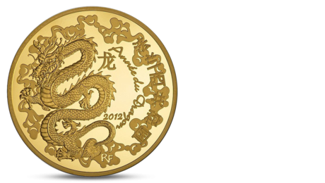 France 50 Euro Year of Dragon Gold 2012