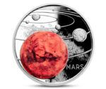 Niue 1 Dollar Solar System  -  MARS Silver 2020