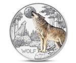 Austria 3 Euro Colourful Creatures The Wolf 2017