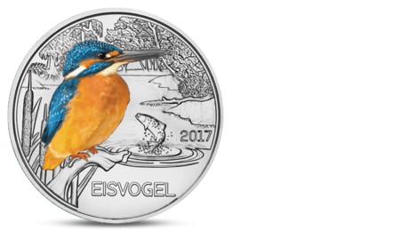 Austria 3 Euro Colourful Creatures The Kingfisher 2017